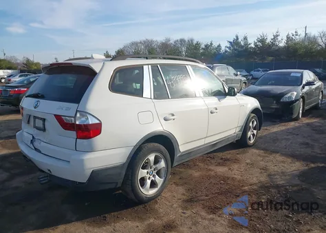 2008 BMW X3 3.0Si z USA, uszkodzony, nr VIN WBXPC93478WJ07664